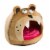 Pet Life Roar Bear Snuggle Plush Polar Fleece Pet Bed Perspective: bottom