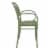 Compamia Marcel XL Resin Outdoor Arm Chair Olive Green (set of 2) Perspective: bottom