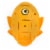 Geomag Kor Egg - Orange - 55 Piece Creative Magnet Playset Perspective: bottom