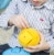 Geomag Kor Egg - Yellow - 55 Piece Creative Magnet Playset Perspective: bottom