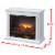 Pleasant Hearth Sheridan Mobile Infrared Fireplace - White Perspective: bottom