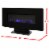 Muskoka Curved Front Wall Mount Glass Fireplace - Black Perspective: bottom