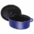 Staub Cast Iron Oval Cocotte, Dutch Oven, 5.75-quart, serves 5-6, Made in France, Dark Blue Perspective: bottom
