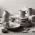 Staub Ceramic Dinnerware 4-pc 5-inch Cereal Bowl Set - White Truffle Perspective: bottom