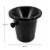 True Fabrications Black Plastic Spittoon  Perspective: bottom