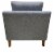 Crestview Collection Wood & Polyester Upholstery Decatur Accent Chair in Blue Perspective: bottom
