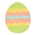 Tabletop Dottie Egg Plate Dolomite Easter Decorated St/4 A5073 Perspective: bottom