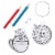 Shrinkey Dinks® Keychain Blind Bag Perspective: bottom