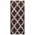 Lavish Home 67-0029-C 24 x 60 in. 100 Percent Cotton Trellis Bathroom Mat - Chocolate Perspective: bottom