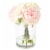 Pure Garden Hydrangea and Rose Floral Arrangement &#150; Pink and Cream Perspective: bottom