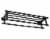 Mind Reader Wall Mounted Towel Rack - Black Perspective: bottom