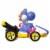 Mattel® Hot Wheels® Mario Kart™ Blue Yoshi Standard Kart Toy Vehicle Perspective: bottom