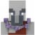 Minecraft Dungeons 3.25-in Collectible Geomancer Battle Figure and Accessories Perspective: bottom