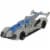 Mattel Hot Wheels Jurassic World Character Cars - Velociraptor Blue Perspective: bottom