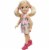 Barbie Chelsea Doll (6-inch Blonde) Wearing Skirt with Striped Print and Pink Boots Perspective: bottom