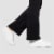 Hue Studio Cotton Flare Leggings Perspective: bottom
