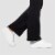 Hue Studio Cotton Flare Leggings Perspective: bottom