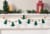 Holiday Home Wooden Garland with Green Trees Perspective: bottom