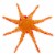 Holiday Home 26.5 Inch Orange Octopus Plush Perspective: bottom