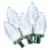 Holiday Home 25 ct Green Wire LED Christmas Lights - Cool White Perspective: bottom