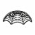 Holiday Home Black Spider Web Halloween Bowl Perspective: bottom