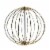 HD Designs Outdoors Solar Hanging LED Globe Perspective: bottom