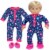 Sophia's - 15  Doll - Onsie Pajama w/Slippers - Blue Perspective: bottom
