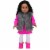 Sophia's - 18  Doll - Pink Snowflake Dress, Silver Vest, Leggings & Booties Perspective: bottom