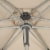 SAFAVIEH Outdoor Collection Hurst 9-Foot Easy Glide Market Umbrella Beige Perspective: bottom