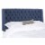 SAFAVIEH London Linen Tufted Winged Headboard Flat Nail Head Navy Full Perspective: bottom