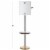 SAFAVIEH Janell Floor Lamp | Black / Gold | Perspective: bottom