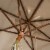 SAFAVIEH Outdoor Collection Cannes 9-Foot Wooden Outdoor Umbrella Beige Perspective: bottom