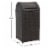 SAFAVIEH Outdoor Collection Bishop Outdoor Wicker 18 Gallon Trash Bin Brown Perspective: bottom
