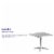 Flash Furniture 31.5'' Square Aluminum Indoor/Outdoor Table with Base (TLH0533) Perspective: bottom