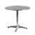 Flash Furniture TLH - ALUM - 32RD - 020CHR2 - GG 31.5 in. Round Aluminum Indoor - Outdoor Tab Perspective: bottom