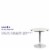 Flash Furniture Table,Tempered Glass,Round,31-1/2  Dia.  CH-7-GG Perspective: bottom