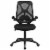 Flash Furniture High Back Mesh Swivel Office Chair in Black Perspective: bottom