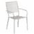 Flash Furniture 5 Piece 35  Round Steel Flower Print Patio Dining Set in Silver Perspective: bottom