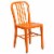 Flash Furniture CH-51080TH-2-18VRT-OR-GG 24 in. Round Orange Metal Indoor & Outdoor Table Set Perspective: bottom