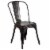 30'' Round Black-Antique Gold Metal Indoor-Outdoor Table Set with 2 Cafe Chairs Perspective: bottom