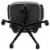 Emma + Oliver Mid-Back Dark Gray Mesh Swivel Ergonomic Task Office Desk Chair - Flip-Up Arms Perspective: bottom