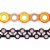 Wrapables Geometric Hollow Washi Masking Tape 4M Length Total (Set of 2), Bubbles Perspective: bottom