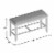 Furniture of America Sinuata Wood Padded Counter Height Bench in Natural Tone Perspective: bottom