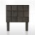 Furniture of America Hellan Fabric Upholstered Twin Headboard in Brown Perspective: bottom