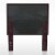 Furniture of America Hellan Fabric Upholstered Twin Headboard in Purple Perspective: bottom