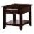 Furniture of America Bonner Transitional Wood 1-Drawer End Table in Espresso Perspective: bottom