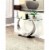 Furniture of America Suse Contemporary Metal 3-Piece Coffee Table Set in Silver Perspective: bottom