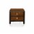 FOA Delia 2pc Walnut Transitional Wood Panel Bedroom Set - Full + Nightstand Perspective: bottom