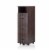 Furniture of America Thelo Industrial Wood Filing Cabinet with Wheels in Walnut Perspective: bottom