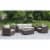 Condor Glass Top Patio End Table in Brown - Furniture of America Perspective: bottom